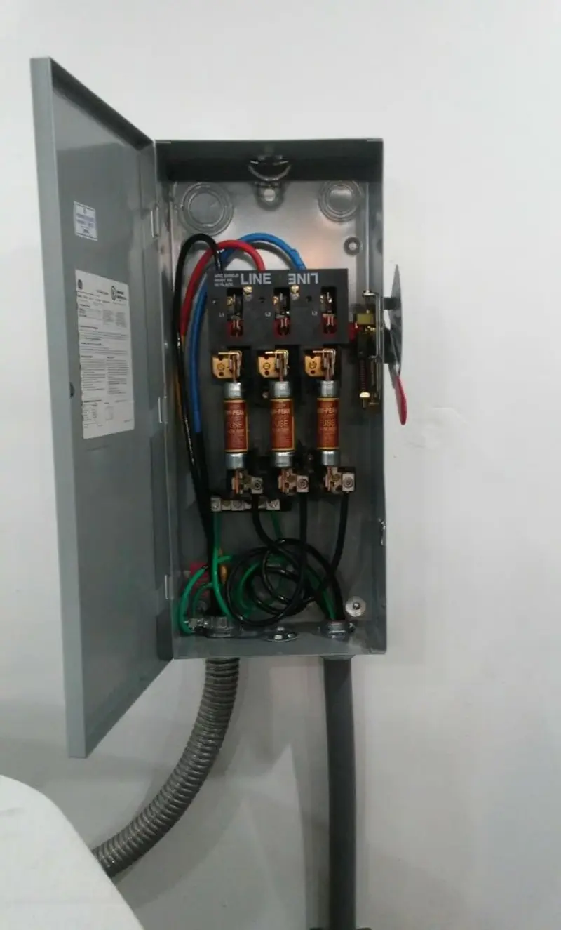 Three-phase disconnect switch installed for Electrical Wiring & Rewiring in Pass Christian