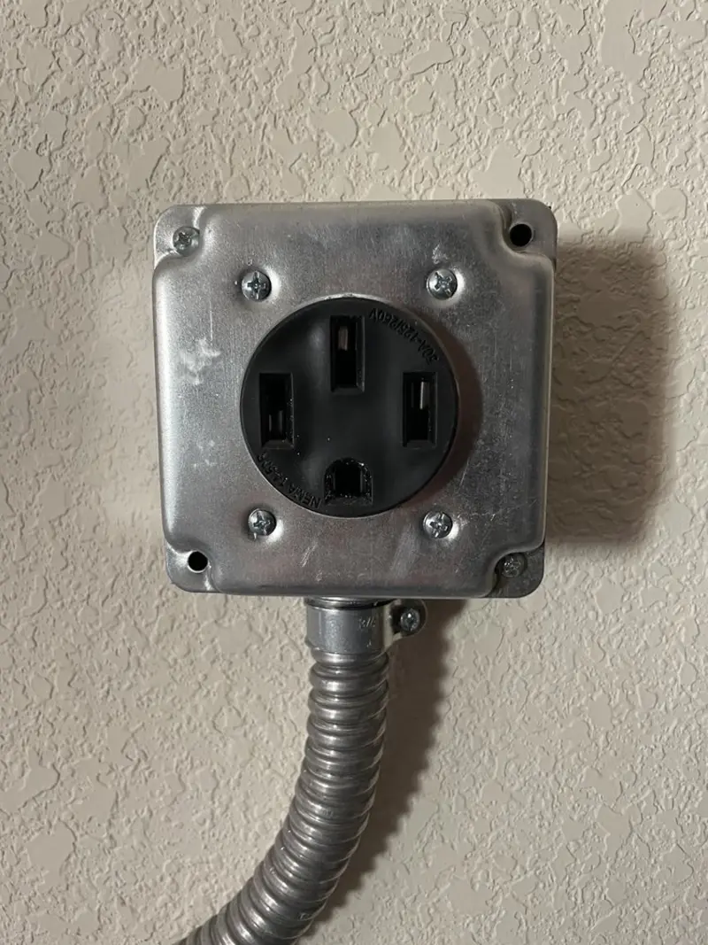 NEMA 14-50 outlet installed for Smart Home Electrical in Pass Christian